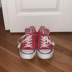 Dark pink Converse